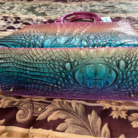 NWT, Brahmin Large Duxbury Satchel-Horizon Ombre Melbourne Bag #2 - Picture 6 of 9